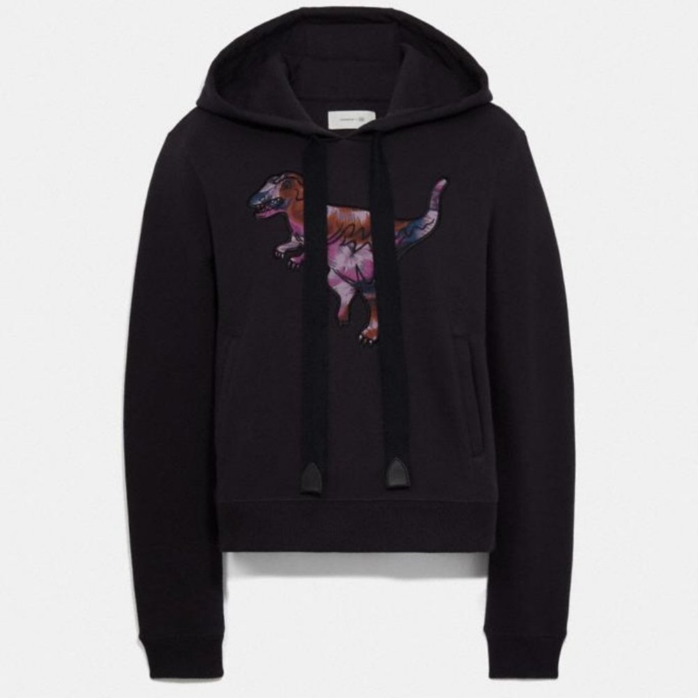 Coach Embroidered Rexy Hooded Sweatshirt